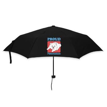 Poméranien Dad Zwergspitz Dog Owner Cadeau - Parapluie standard - noir - Devant