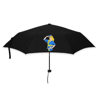 Fille suédoise incassable I Héritage suédois I - Parapluie standard - noir - Devant