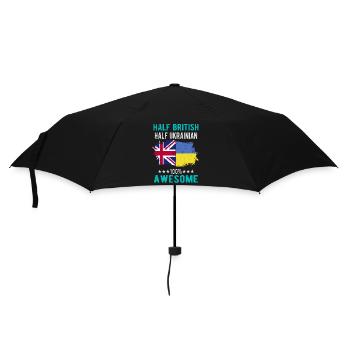 Moitié britannique moitié ukrainienne - Parapluie standard - noir - Devant