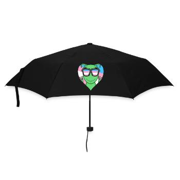 Transgender Transsexuell Alien Geschenk - Regenschirm (klein) - Schwarz - Vorne