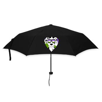 Genderqueer Lgbt Dog Dalmatian - Umbrella (small) - black - Front