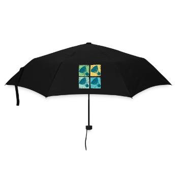Badminton Shuttlecocks Pop Art - Umbrella (small) - black - Front