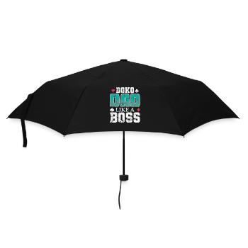 Doko Dad Like a Boss Card Game Hobby - Umbrella (small) - black - Front