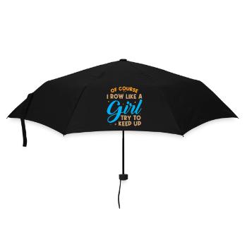 Coxswain Rowing Design For Girls Women Crew Rowing - Umbrella (small) - black - Front