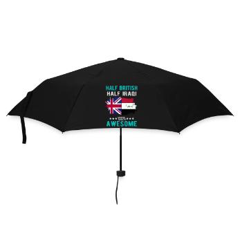 Halb Brite Halb Iraki - Regenschirm (klein) - Schwarz - Vorne