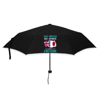 Half British Half Japanese - Umbrella (small) - black - Front