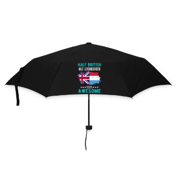 Moitié britannique moitié luxembourgeois - Parapluie standard - noir - Devant