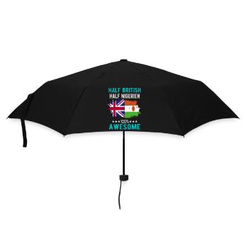 Half British Half Nigrer - Umbrella (small) - black - Front