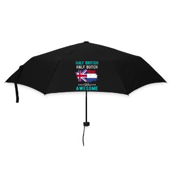Half British Half Dutch - Umbrella (small) - black - Front