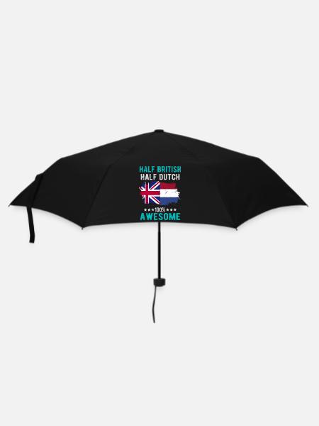 Half British Half Dutch - Umbrella (small) - black
