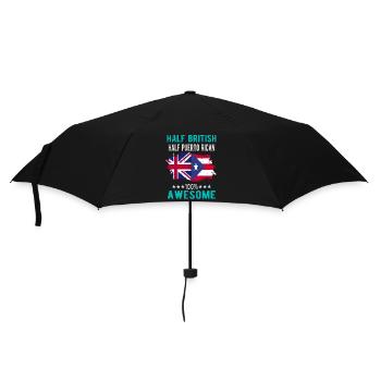 Half British Half Puerto Rican - Umbrella (small) - black - Front