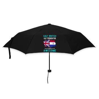 Half British Half Paraguayan - Umbrella (small) - black - Front