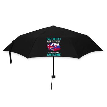 Half British Half Slovak - Umbrella (small) - black - Front