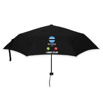 Botswana Calls Lusiger Flag Saying - Umbrella (small) - black - Front