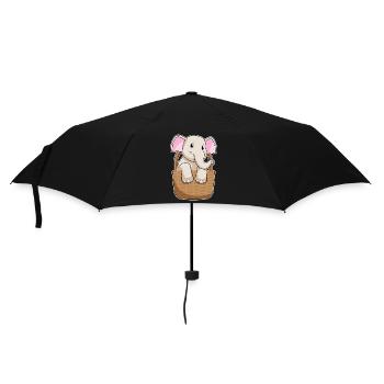 Elephant Basket - Umbrella (small) - black - Front