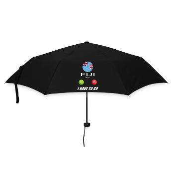 Fiji calls to Lusiger flags saying - Umbrella (small) - black - Front