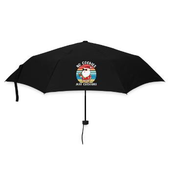 Funny Summer Beach Vacation Cocktails Christmas In - Umbrella (small) - black - Front