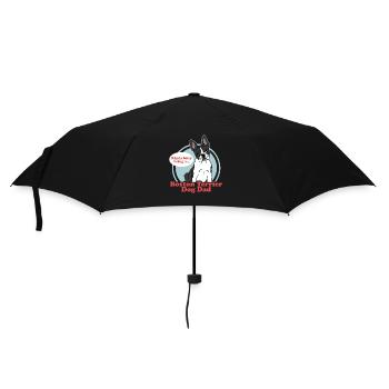 Boston Terrier Papa | Cadeau de propriétaire de chien de chien - Parapluie standard - noir - Devant
