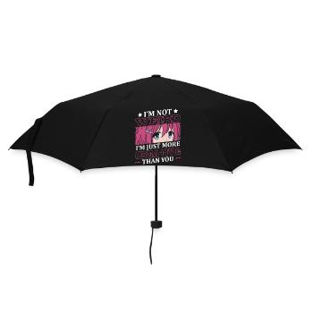 Pas étrange, je suis juste plus créatif | - Parapluie standard - noir - Devant