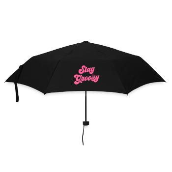 Restez Groovy - Parapluie standard - noir - Devant