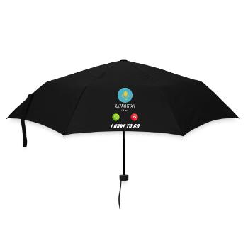 Kazakhstan calls lusiger flags slogan - Umbrella (small) - black - Front