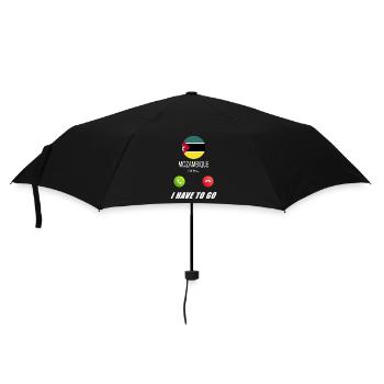 Mozambique calls to Lusiger flags - Umbrella (small) - black - Front