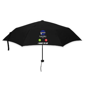 Nauru calls to Lusiger flags saying - Umbrella (small) - black - Front