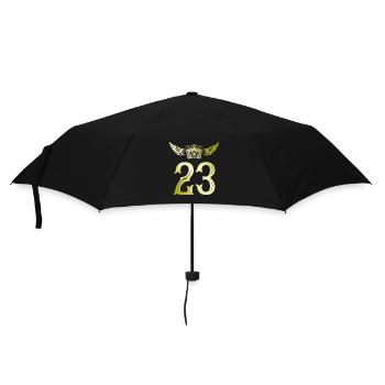 23 Couronne numérique - Parapluie standard - noir - Devant