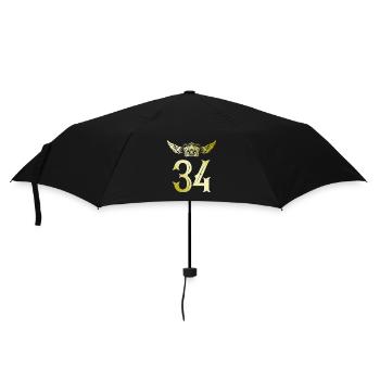34 Number crown - Umbrella (small) - black - Front