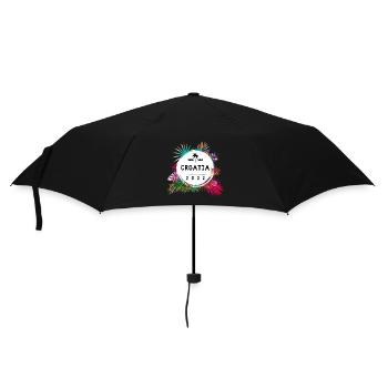 Croatia 2022 Colorful - Umbrella (small) - black - Front