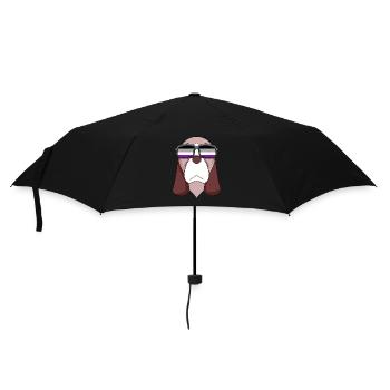 Asexual Lgbt Basset Hound Asexuality - Umbrella (small) - black - Front