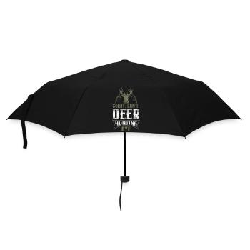 Buck Deer Hunting Hunter Vintage - Umbrella (small) - black - Front