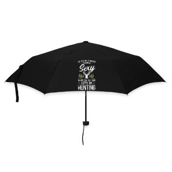 Buck Deer Hunting Hunter Vintage - Regenschirm (klein) - Schwarz - Vorne