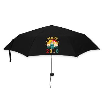 Mars 2018 Anniversaire Idée Cadeau Vintage 2018 - Parapluie standard - noir - Devant