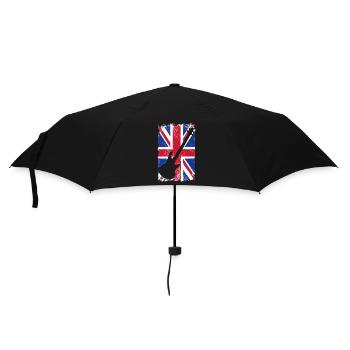 Platinum Jubilee Union Jack Best Bass Player - Regenschirm (klein) - Schwarz - Vorne