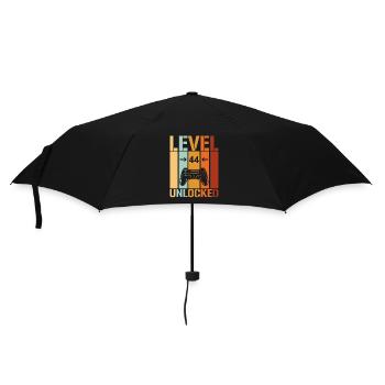 44th Birthday Level 44 unlocked - Umbrella (small) - black - Front