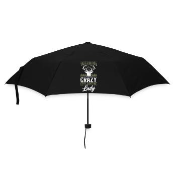 Buck Deer Hunting Hunter Girl - Regenschirm (klein) - Schwarz - Vorne