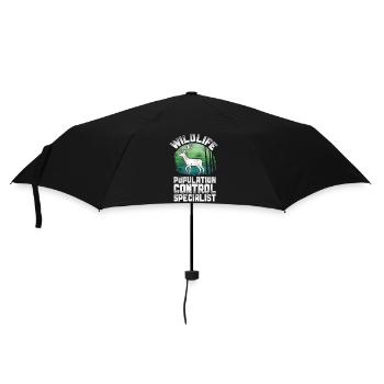 Buck Deer Hunting Hunter Vintage - Umbrella (small) - black - Front