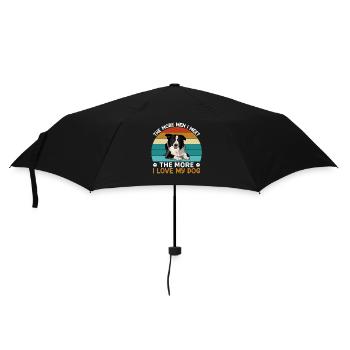 Ich Liebe Hund Australischer Schäferhund Lustige - Regenschirm (klein) - Schwarz - Vorne