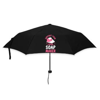 Soap Making Crafting Support Your - Umbrella (small) - black - Front