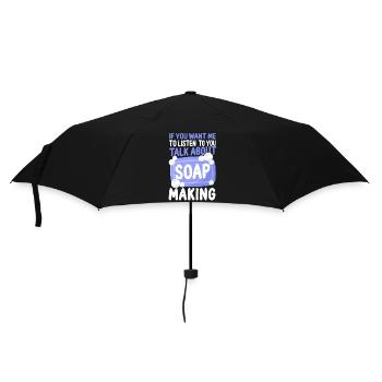 Soap Making Crafting If You Want - Umbrella (small) - black - Front