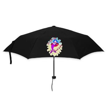 Every Body Is A Beach Body mermaid body positivity - Umbrella (small) - black - Front