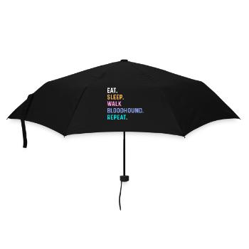 Manger Sleep Walk Bloodhound Répéter - Parapluie standard - noir - Devant