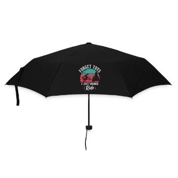 Dirt Bike - Regenschirm (klein) - Schwarz - Vorne