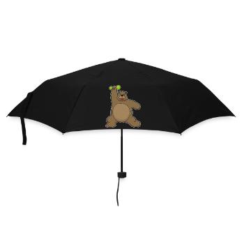 Bodybuilding Bear Bodybuilding avec haltères - Parapluie standard - noir - Devant