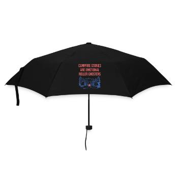 Emotional Roller Ghosters Halloween Camping Scary - Umbrella (small) - black - Front