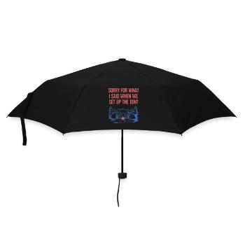 Désolé pour ce que j’ai dit Camping Drôle Camper Humour - Parapluie standard - noir - Devant