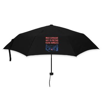 Pretend You're Homeless Camping Funny Camper - Regenschirm (klein) - Schwarz - Vorne