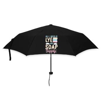 Soap Making Crafting All I Need Is - Umbrella (small) - black - Front