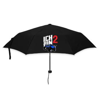 Monstertruck 2. Geburtstag Jungs Geschenk - Regenschirm (klein) - Schwarz - Vorne
